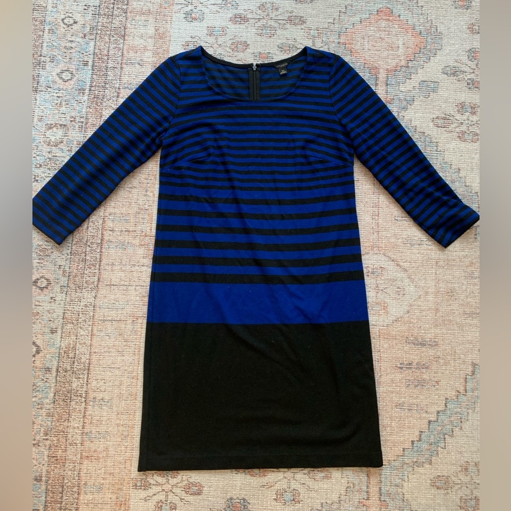 Ann Taylor striped mini dress in xs